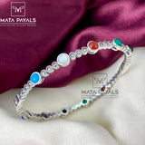 Multi Coloured Marcasite Kada