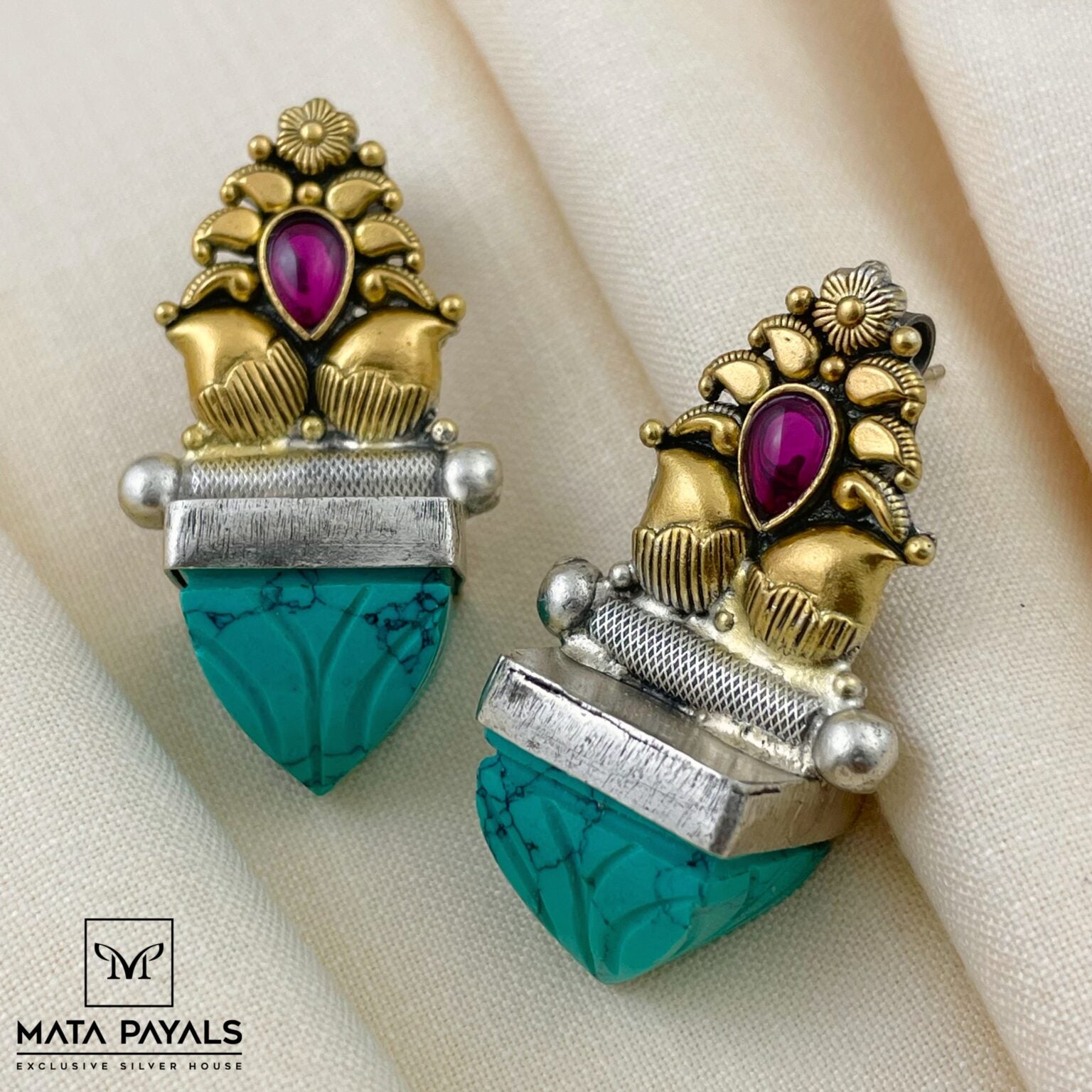 One Of A Kind Turquoise Stud