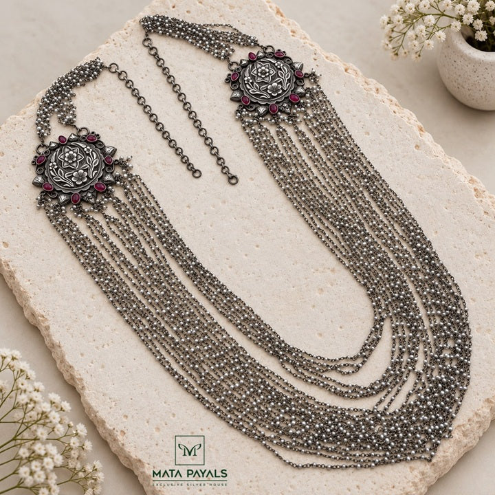 Royal Layered Pearl Mandala Long Hara