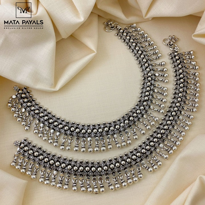 Artistic Oxidised Anklet