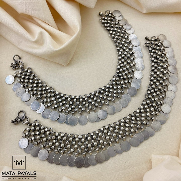 Plain Coin Design Anklet