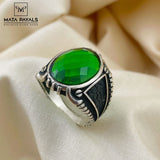 Green Stone Men's Ring