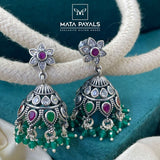 Navratna Stone Studded Jumka