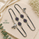 Captivating Cut Stone Anklet