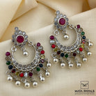 Unique Semi Precious Chandbali