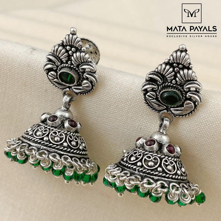 Royal Oxidized Kemp Jhumka