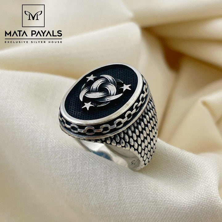 Moon & Star Ring