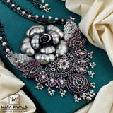 Audacious Vibrant Mandala Oxidised Hara