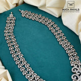 Phenomenal Peacock Zircon Silver Necklace
