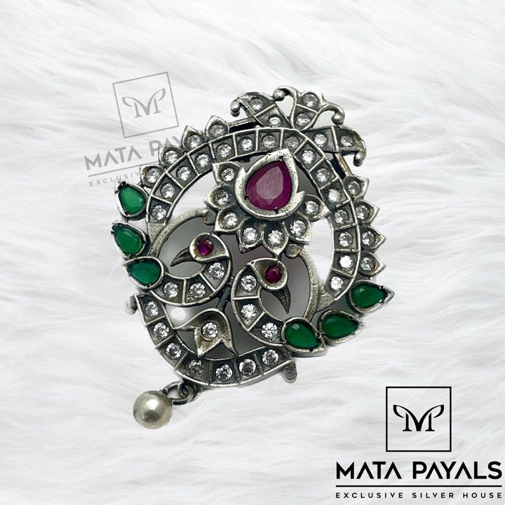 Peacock R&G Oxidised Pendant