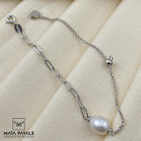 Pearl & Chain Bracelet