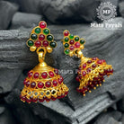 Phenomenal Colourful Gold Plated Jhumka