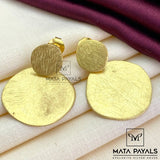 Silver Gold Plated Earring