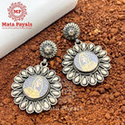 Queeny Meenakari Oxidised Silver Earing