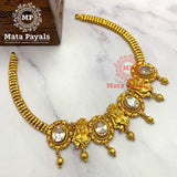 Radha Krishna Carved Beautiful Necklace