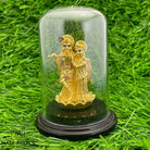 Radha Krishna Gold Plated Idol