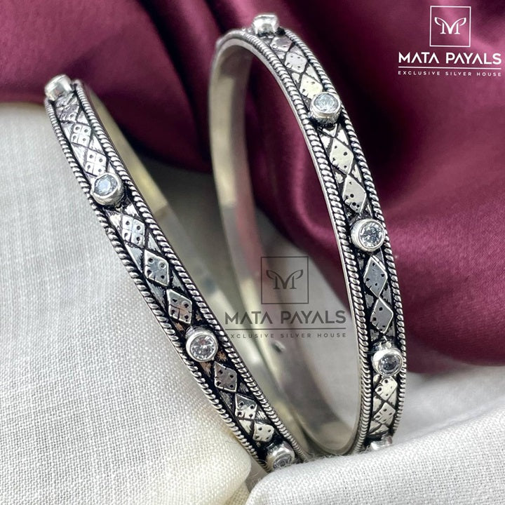 Radiant Oxidised Bangles