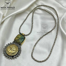 Radiant Peacock Dual Plated Necklace