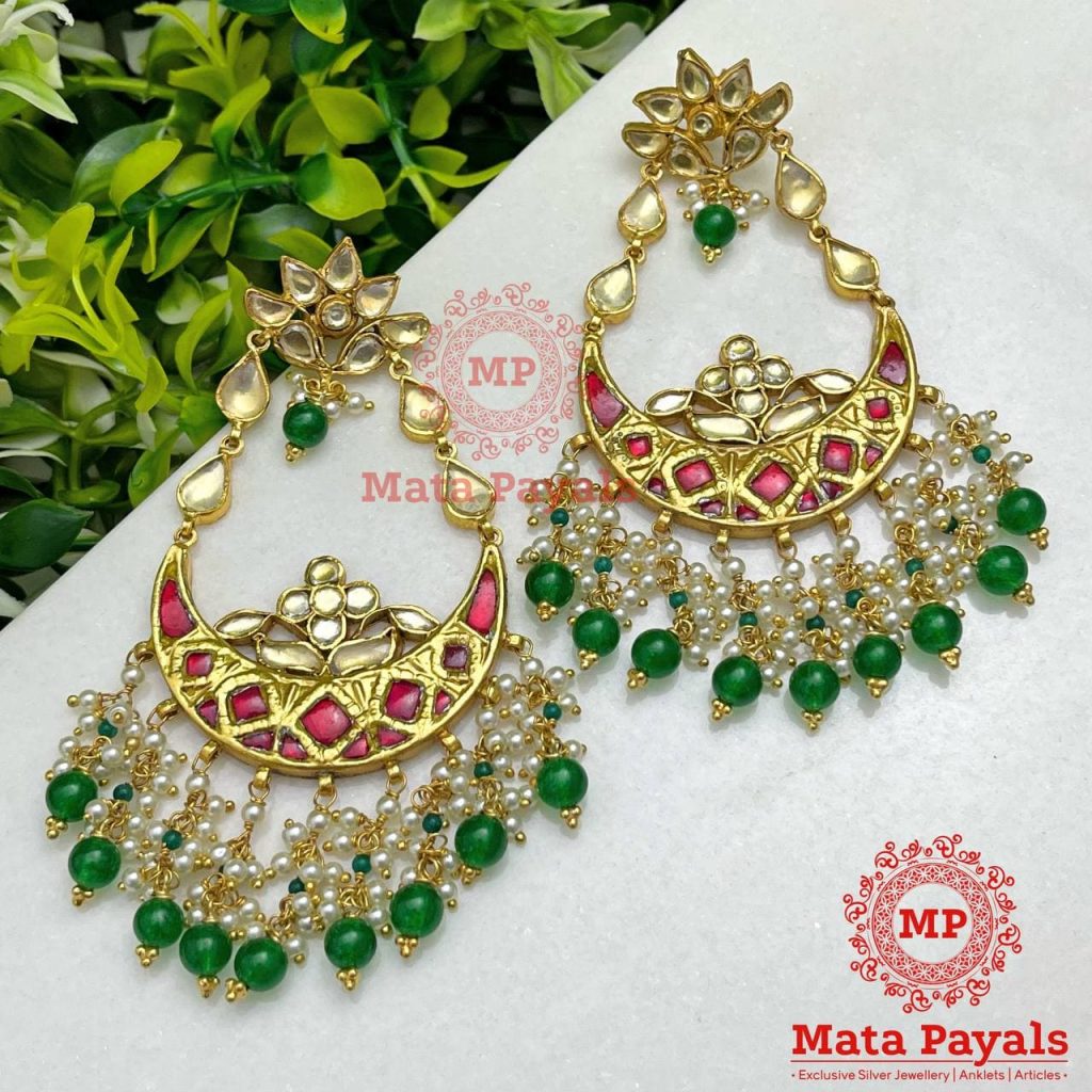 Rajasthani Kundan Royal Chandbali