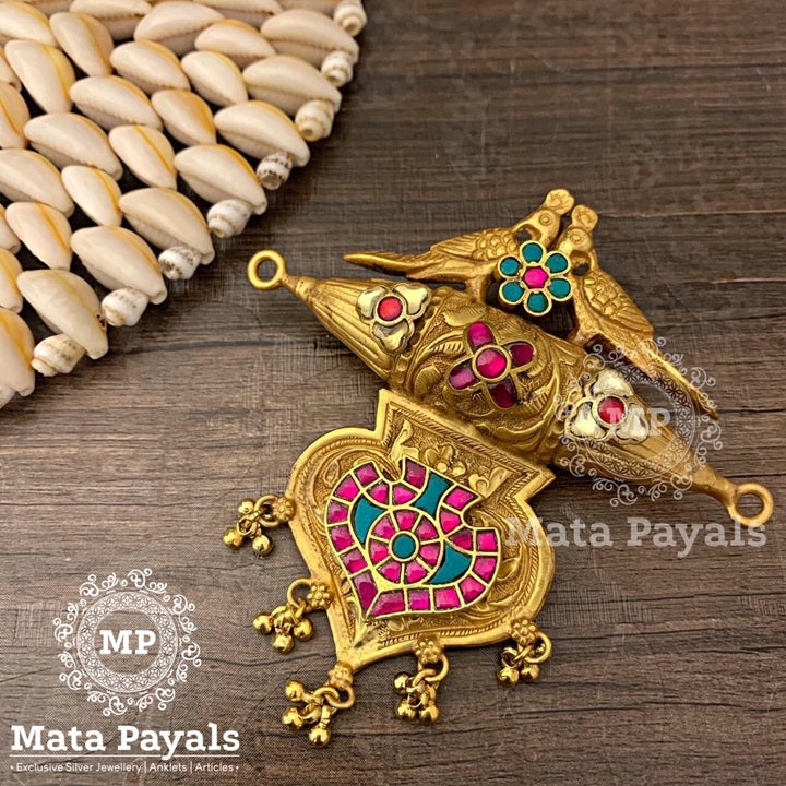 Rare Love Birds Kundan Pendant