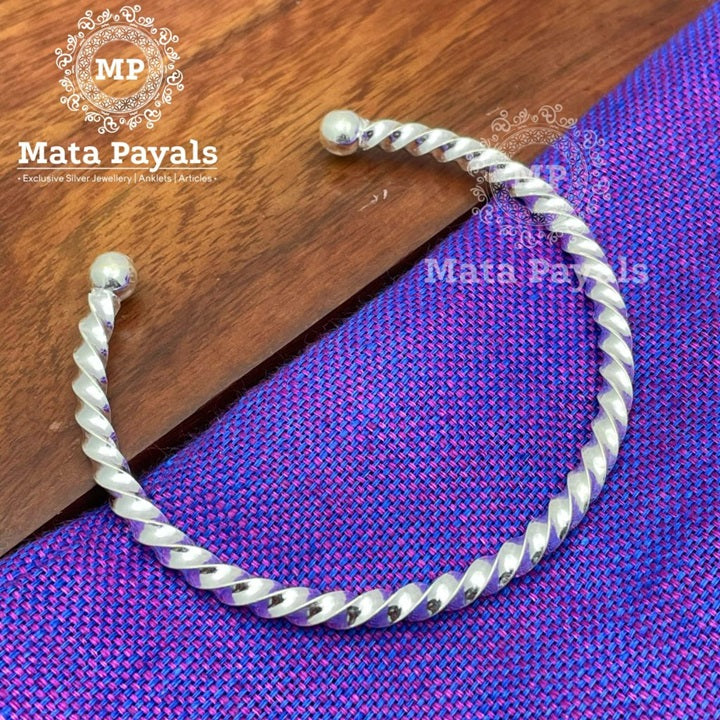 Rare Twisted Silver Kada