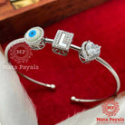 Ravishing ‘L’ Alphabet Silver Kada
