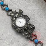 Ravishing Turquoise Marcasite Watch