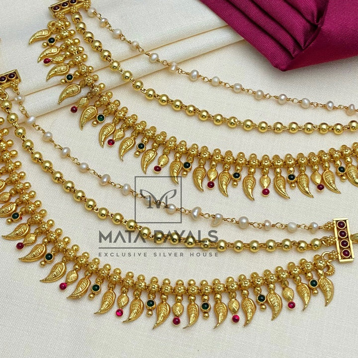 Mathi Green Matha Patti Jewellery – Bridal, Gold Plated & Silver Designs – Matapayals