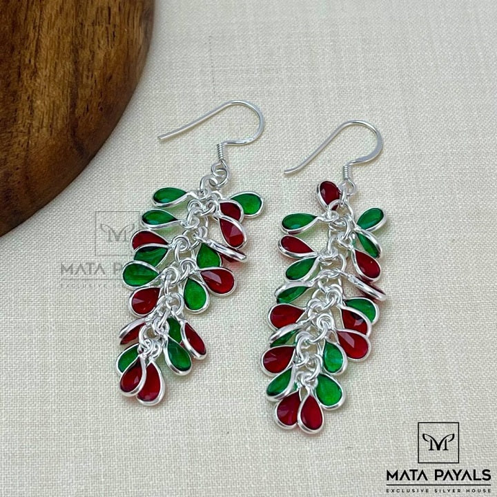 Red & Green Silver Hangings