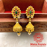 Resplendent R&G Leafy Jhumka