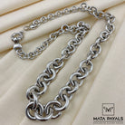 Rhodium Ring Ring Necklace