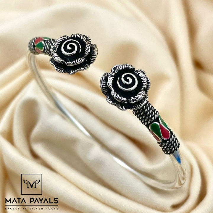 Rose Oxidised Kada