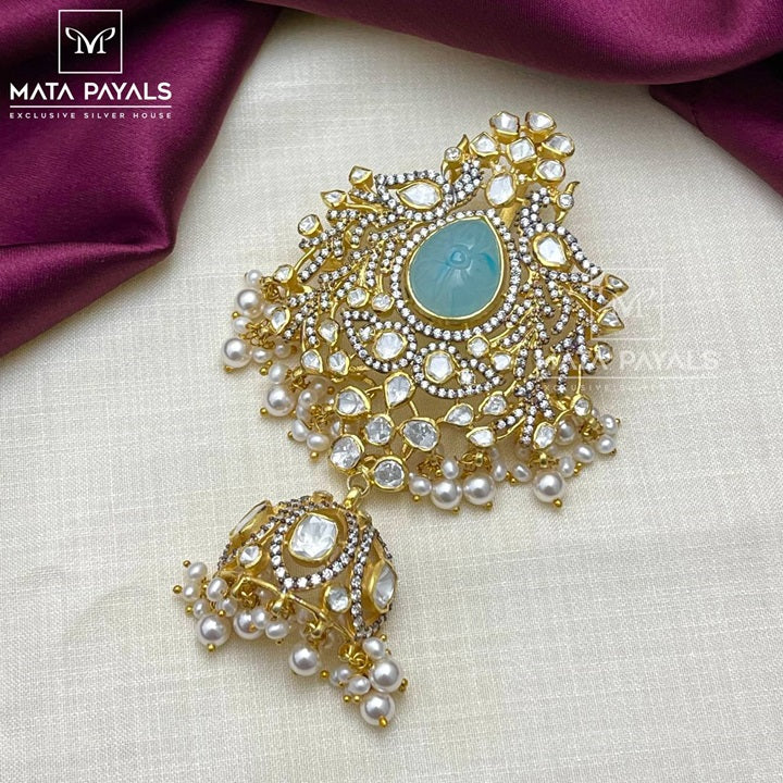 Royal Gold Plated Moissanite Pendant