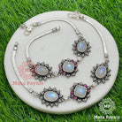 Royal Oxidised Silver Anklet