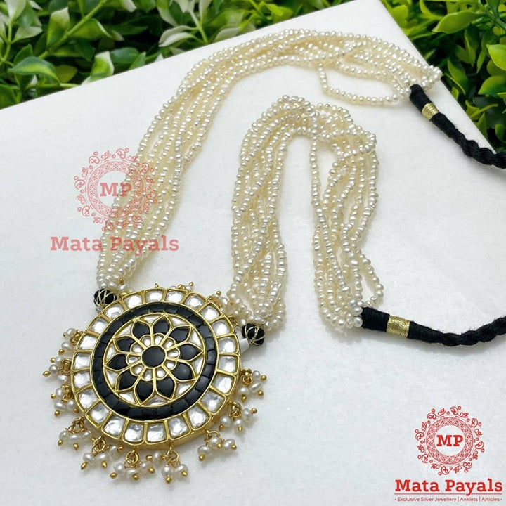 Royal Pearly Kundan Gold Plated Necklace