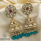 Mesmeric Kundan Jhumka