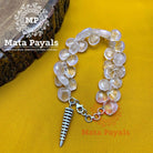 Screw Designed Rose Quartz Bracelet