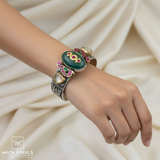 Heritage Dual Tone Kundan Kada