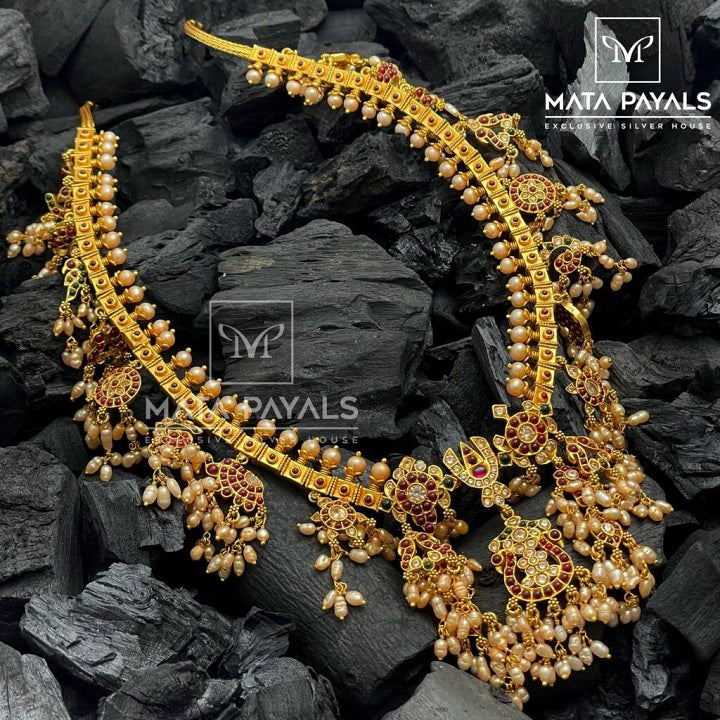 Shanku Chakra Namam Guttapusalu Necklace