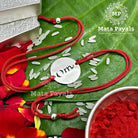 Silver Red Om Rakhi