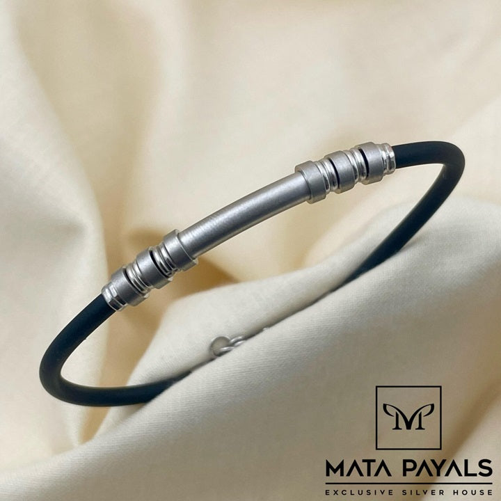 Silver Silicon Bracelet