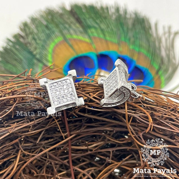 Silver Stone Studded Earring