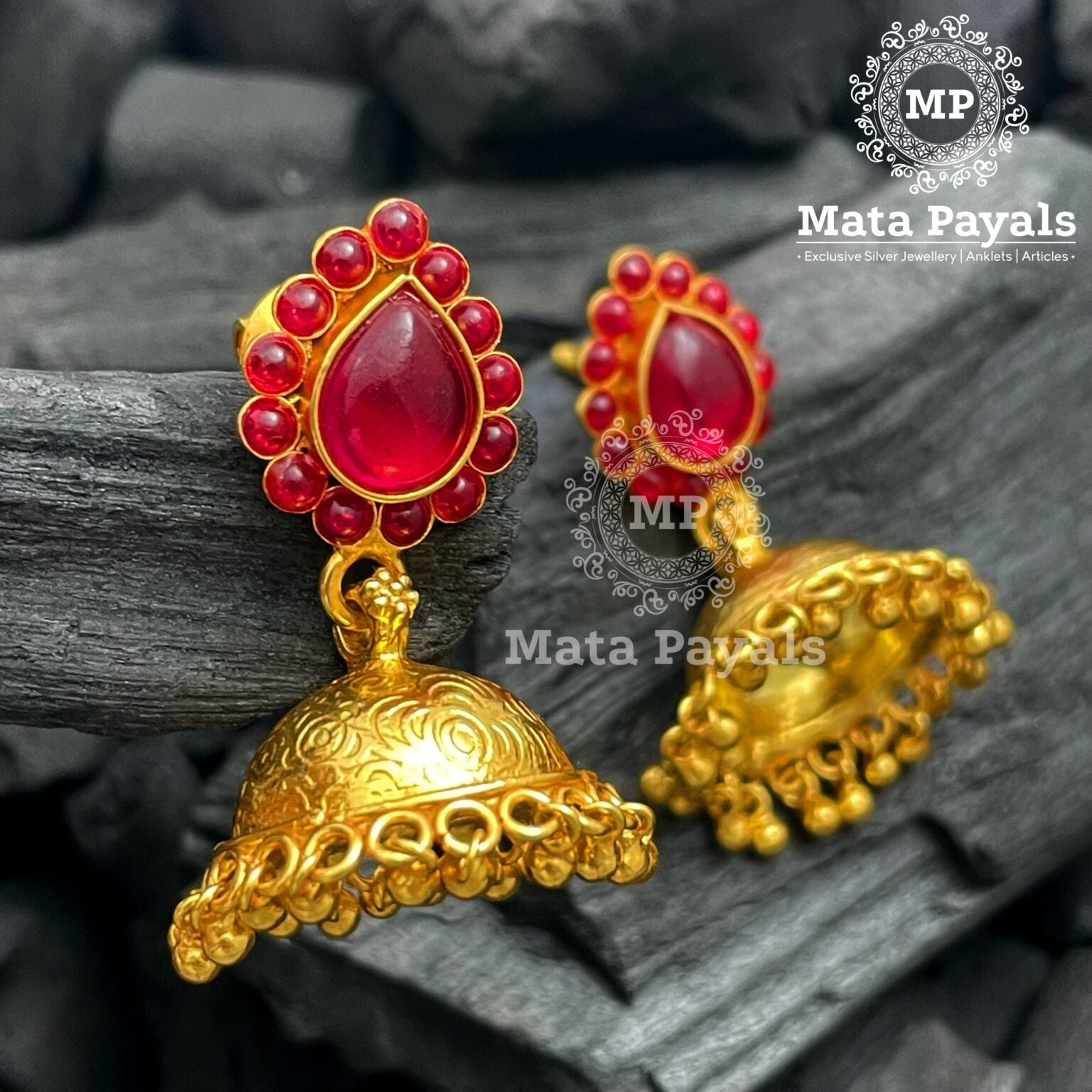 Simple Cute Gold Plated Jhumka