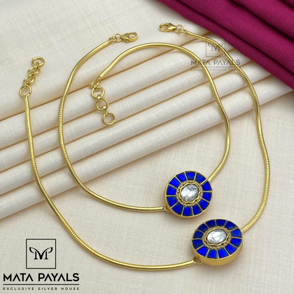 Sleek Gold Plated Anklet