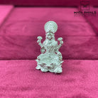 Plain Silver Lakshmi Idol