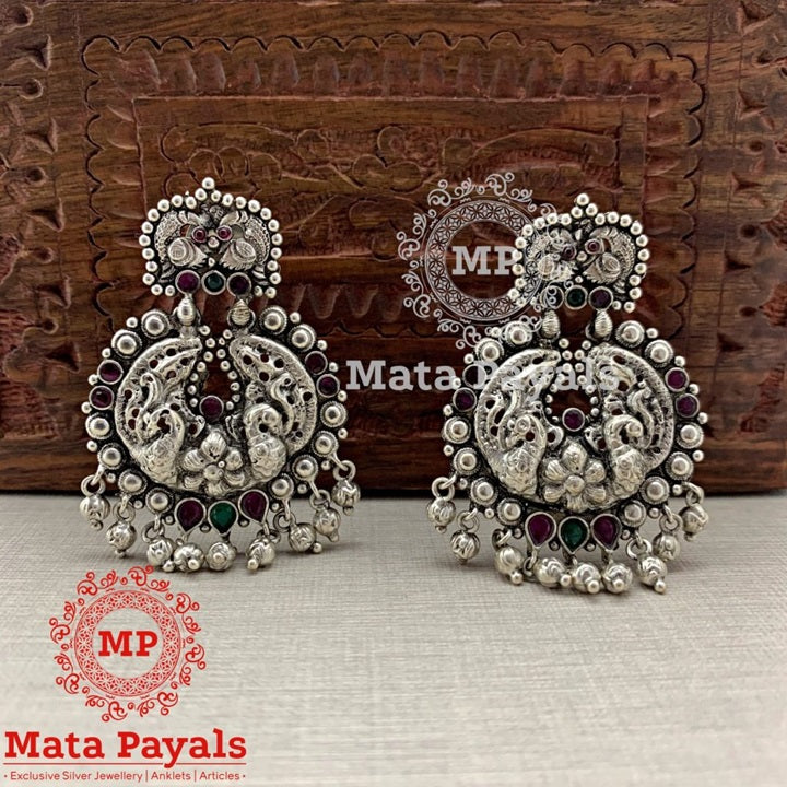 South Classical Oxidised Chandbali