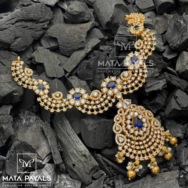 Sparkling Zircon Gold Plated Necklace