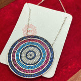 Spectacular Concentric Cocktail Chain Pendant