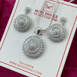 Statement Zircon Pendant Set