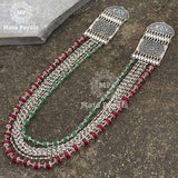 Stunning R&G Oxidised Silver Necklace
